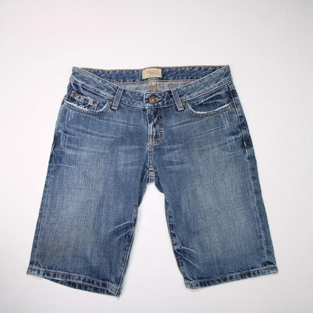 BKE Denim Medium Wash Blue Jean Bermuda Shorts Women's Size 27